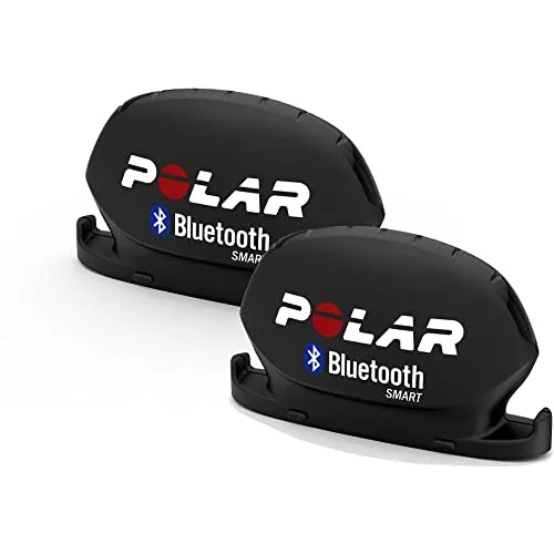 Polar 91053157 Trittsensor Schwarz - Bluetooth Smart Trittfrequenz- und Geschwindigkeitssensor, steigere deine Leistung beim Radfahren und analysiere dein Training im Polar Flow Webservice