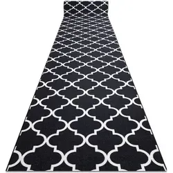 Rugsx - Läufer Antirutsch Trellis 120 Cm Schwarz 30350 Black 120x230 Cm