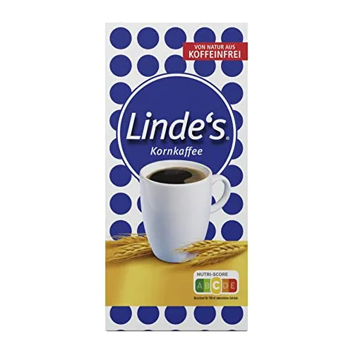 Nestlé LINDE'S KORNKAFFEE, koffeinfrei, mit Gerstenmalz, mild-würziger Geschmack & intensives Aroma ohne Koffein, 1er Pack (1x500g)
