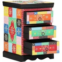 Produktbild vidaXL Bunte Bohemian Kommode