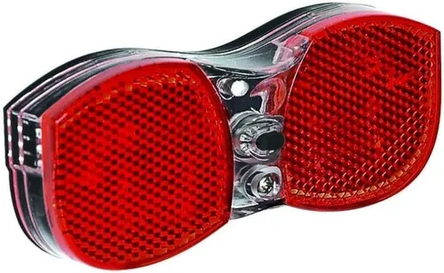 LED Fahrrad Batterie Rücklicht mit Reflektor für Gepäckträger