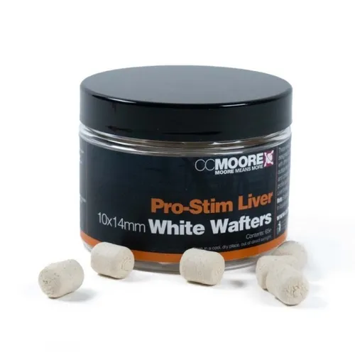 CC Moore Pro-Stim Liver White Dumbell Wafter 10x14mm - 65St.