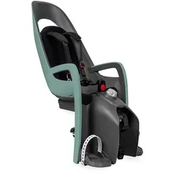 Hamax Caress Fahrradkindersitz mit Gepäckträgeradapter (ab 2023) - Kinderfahrsitz mit neuem Gepäckträgeradapter für Elektrofahrräder, ergonomische 20° Schlafposition und höhenverstellbare Rückenstütze für wachsende Kinder.