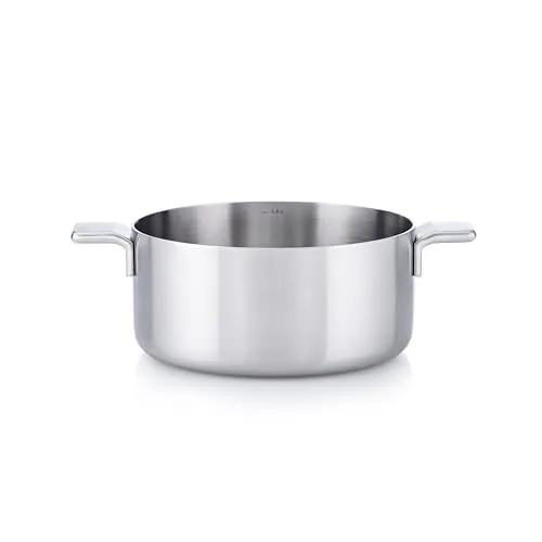 MasterPRO Alessi Bones 24 cm Kochtopf aus Edelstahl mit Messskala