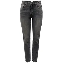 Damen ONLY Stretch Ankle Jeans - ONLEMILY High Waist Hose - Jeans mit hohem Bund und geradem Schnitt, hergestellt aus recycelter Baumwolle für nachhaltigen Stil und Umweltbewusstsein.