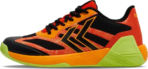 Hummel Algiz VI Hallenschuhe Herren - Stabilität und Dämpfung - Hallenschuhe für Herren mit maximaler Dämpfung und stabiler Passform, ideal für intensive Handballspiele. Atmungsaktives Mesh-Obermaterial sorgt für besten Komfort und Belüftung.