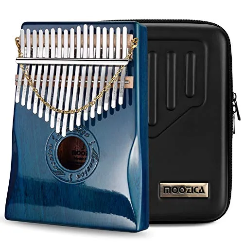 Moozica 17 Schlüssel Kalimba Marimba, High Qualität Professionelle Finger Daumen Piano Musikinstrument (Mahagon Holz-K17BP)