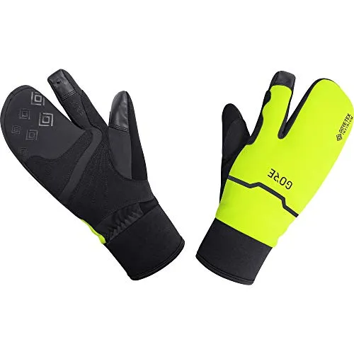GOREWEAR WINDSTOPPER Thermo Split Handschuhe, Black / Neon Yellow, 11