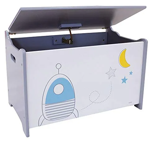 Fun House 713043 Space Spielzeugkiste für Kinder, 40 x 58 x 36 cm, Blau