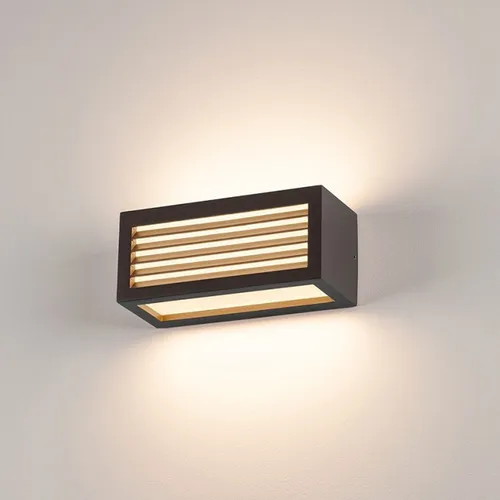 SLV BOX-L Outdoor Wandleuchte, eckig, IP44, max. 18W, anthrazit - Lampen - Wetterfeste Wandleuchte aus lackiertem Aluminium mit satiniertem Acryl, ideal für Außenbereiche und sorgt für stilvolle Beleuchtung.