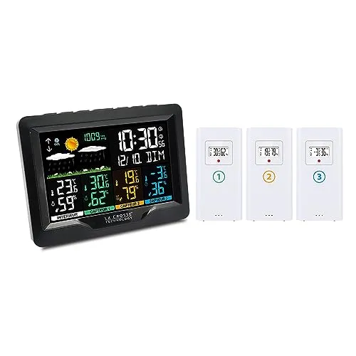 Produktbild La Crosse Technology WS6204 Funk-Wetterstation mit 3 Sensoren