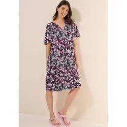 CECIL Midikleid mit grafischem Muster - Kleider in vanilla white, lässig geschnitten und atmungsaktiv - perfekt für einen entspannten Sommerlook.