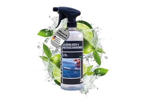 STRÖDER Photovoltaik Reiniger I Solaranlagen Reiniger, Solarpanel Reiniger Flüssigreiniger (1x 750ml Sprühflasche, [- 1x 750ml Sprühflasche inkl. Sprühkopf für 10m² Hohe Wirksamkeit, Materialfreundlichkeit, Effektiv)