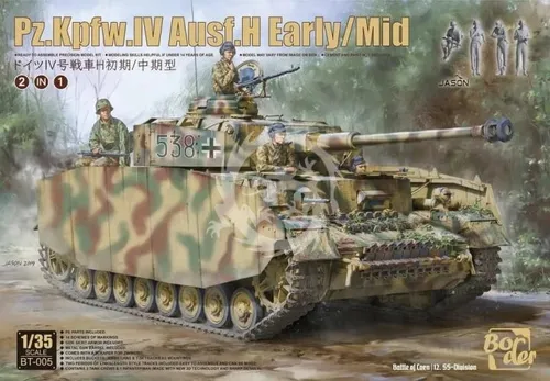 Pz.Kpfw.IV Ausf.H Early/Mid 2 in 1 - Border Modell BT-005 Spur 1/35