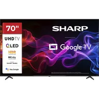 70HP5765E, QLED-Fernseher 177 cm (70 Zoll), schwarz, UltraHD/4K, Google TV