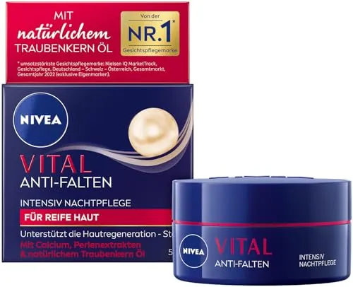 NIVEA VITAL Anti-Falten Nachtpflege für reife Haut