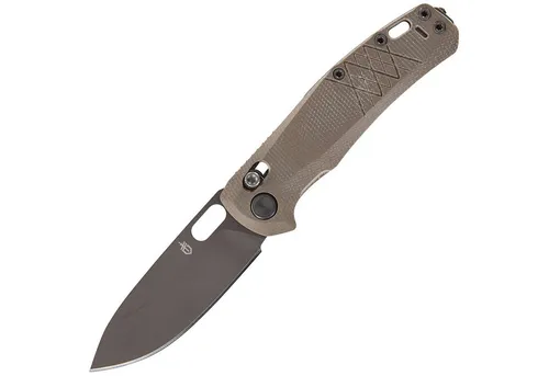 Gerber Scout Taschenklappmesser mit Micarta-Griff - Robustes Klappmesser (Klingenlänge: 8,2 cm) mit Glasbrecher, ideal für Alltag und Outdoor-Aktivitäten. Sicherer Halt durch strukturierte Micarta-Griffschalen und praktischer Taschenclip.