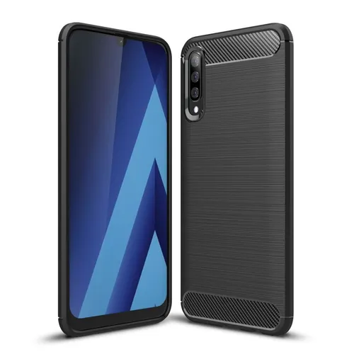 Handyhülle für Samsung Galaxy A70 Schutzcase Backcover Bumper Etuis Case Schwarz