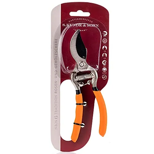 S. Kunde & Sohn Germany SKS 6 Tradition Gartenschere/Beschichtet, Orange/Original Testergebnis 07/2017