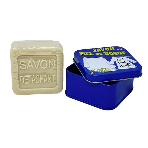 La Savonnerie De Nyons Seife in der Metalldose  Gallseife Fleckenentferner 100 G