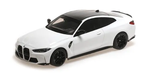 BMW Miniatur M4 2020 weiß metallic 1:18 - Modellbau für Auto-Enthusiasten, detailgetreue Nachbildung im Maßstab 1:18 – ein Muss für Sammler und Fans!