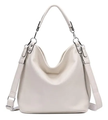 ITALYSHOP24 Schultertasche DAMEN XXL SHOPPER HOBO Cross Over Body Bag Umhängetasche Weekender (Spar-Set: Henkel Tasche mit Muster Schultergurt, Workbag Leder Optik, 2-tlg., mit Henkel und Muster Schultergurt), große 3xFach geteiltes Hauptfach, Freizeit Abend Urlaub, Leder Optik