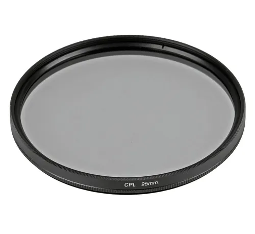 Polfilter 95mm zirkular CPL Filter - für lebendige Farben - Kamera-Filter für sattere Farben und reduzierte Reflexionen, stabile Metallfassung mit Innengewinde für Erweiterungen, ideal für Fotografen und Videografen.