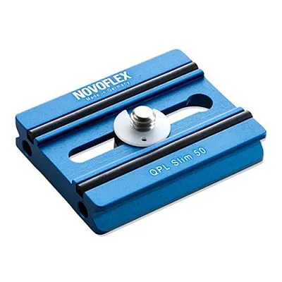 Novoflex QPL Slim 50 - Klemmplatte 50x39 mm, kompakt und stabil für präzise Fotoaufnahmen