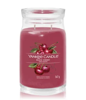 Yankee Candle Black Cherry Duftkerze 567 g - Duftkerzen, 567 g, mit süßem Obstduft für eine gemütliche Atmosphäre, ideal für entspannende Abende.