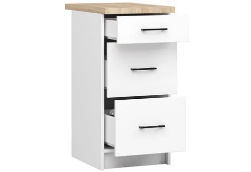 Raumhirsch Furniture Unterschrank Oliwia, Weiß, 40x85x46 cm