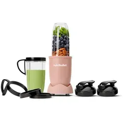 nutribullet Stabmixer NB PRO NB907MACL, 900 W rot - Standmixer mit 900 W, ideal für gesunde Smoothies und Shakes. Inklusive 700 ml und 925 ml To-go-Bechern für unterwegs.