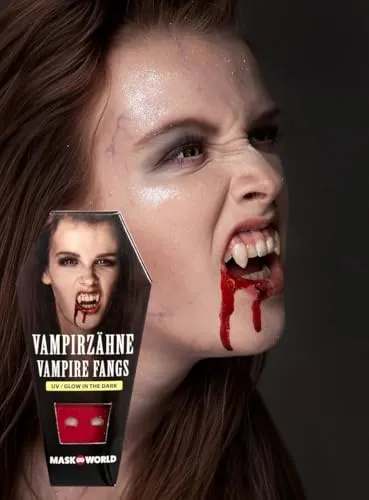 Vampirzähne Halloween Vampir Eckzähne Glow In The Dark Special FX