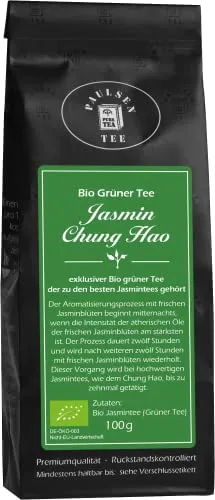 Bio Jasmin Chung Hao 100g, Paulsen Tee Grüner Tee rückstandskontolliert & zertifiziert