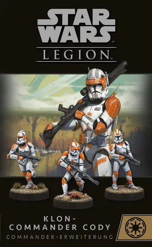 Star Wars: Legion – Klon-Commander Cody, Commander-Erweiterung - Tabletop Spiel für 2 Spieler, ab 14 Jahren. Ergänze deine Streitmacht mit dem strategischen Klon-Commander Cody und erlebe spannende Schlachten im Star Wars Universum!
