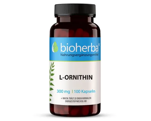 BIOHERBA R L-Ornithin 300 mg 100 Kapseln Nahrungsergänzungsmittel