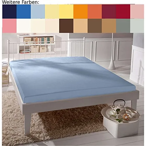 Bassetti SPANNBETTLAKEN, 95% Baumwolle, 5% Elasthan, Aqua, 140x200 160x220