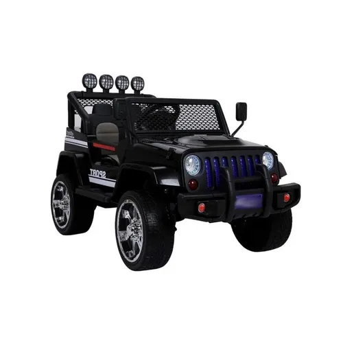Wisam Elektro-Kinderauto S2388 Jeep Schwarz 4x45W - Das Elektro-Kinderauto S2388 Jeep Schwarz 4x45W sorgt für spielerischen Fahrspaß mit realistischer Optik und einfacher Bedienung. Ideal für Garten und Freizeit, es bietet Sicherheit und Komfort für junge Fahrer.