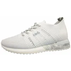 Edel Freizeit Schnürer für Damen - Modische weiße Sneaker - Sneaker in Größe 42 EU, modischer Stil mit flexibler Laufsohle für optimalen Komfort im Alltag.