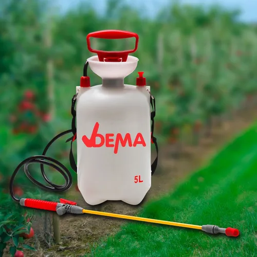 Dema Drucksprüher 5 L – Handlicher Gartensprüher mit verstellbarem Sprühstrahl