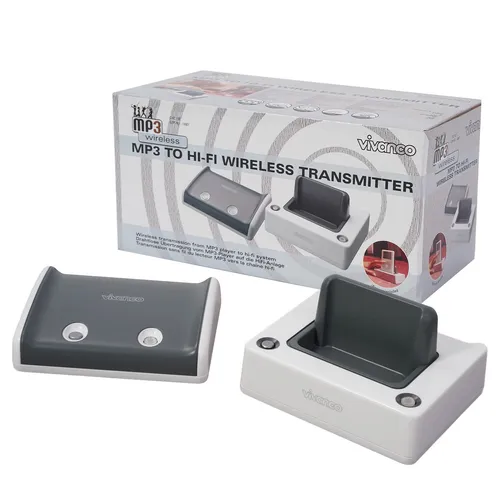 Vivanco Wireless Audio Transmitter Adapter Funk-Sender AUX MP3-Player Handy HiFi