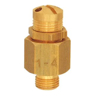 Riegler Mini-Abblasventil, Messing, G 1/8, Ansprechdruck 1,0 - 4,0 bar