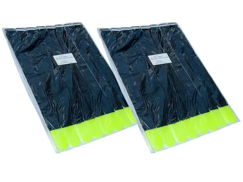 St. Kabelklett Klettband Kabel-Klettband Kabelbinder, 300x25mm, gelb-schwarz 20