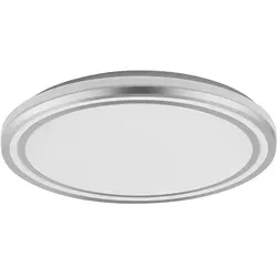 LEDVANCE ORBIS Helman Deckenleuchte - Modernes Design mit 1100lm - Deckenleuchte in elegantem Weiß/Silber, 16W, 3000K warmweiß, ideal für Wohnräume. Langlebig mit bis zu 30.000 h Lebensdauer und einfache Montage.