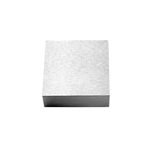 Oudtinz Stahlbankblock, 6,4 x 6,4 cm, flacher Amboss, Juwelier-Werkzeug, Metallbankblock für Schmuckherstellung und Stanzen (6,4 x 6,4 x 2,2 cm)