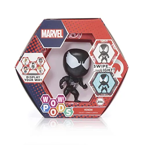Wow! PODS Marvel Avengers Collection Venom Superhelden-Figur mit Wackelkopf - Action Figures, einzigartige Wackelkopf-Funktion für interaktive Spielmomente und Sammlergenuss.