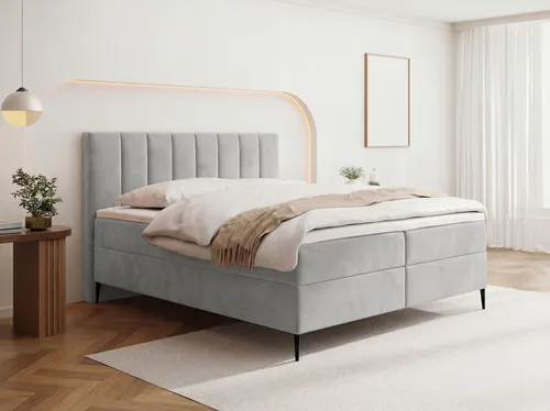 Boxspringbett mit Bettkasten 180 x 200 cm – H4 Taschenfederkern & Topper für optimalen Schlafkomfort - Komfortables Boxspringbett mit 7-Zonen Taschenfederkernmatratze (H4) und 5 cm Topper, ideal für erholsamen Schlaf. Der integrierte Bettkasten bietet praktischen Stauraum und sorgt für Ordnung im Schlafzimmer.