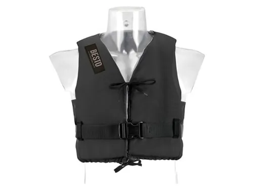 Besto Dinghy 50N Rettungsweste für Erwachsene, Schwarz
