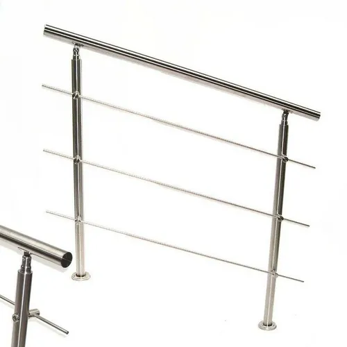 Apex Treppengeländer Edelstahl Treppengeländer 120 Handlauf Geländer Balkongeländer 3 57209, 120 cm Länge