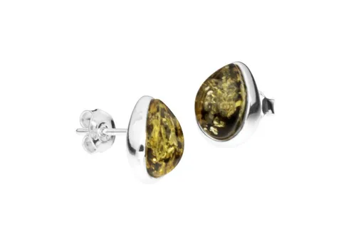 OSTSEE-SCHMUCK Paar Ohrstecker - Enela - Silber 925/000 - Bernstein (2-tlg)