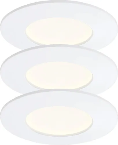 BRILONER Einbauleuchte 3er Set LED GU10 5W weiß rund starr